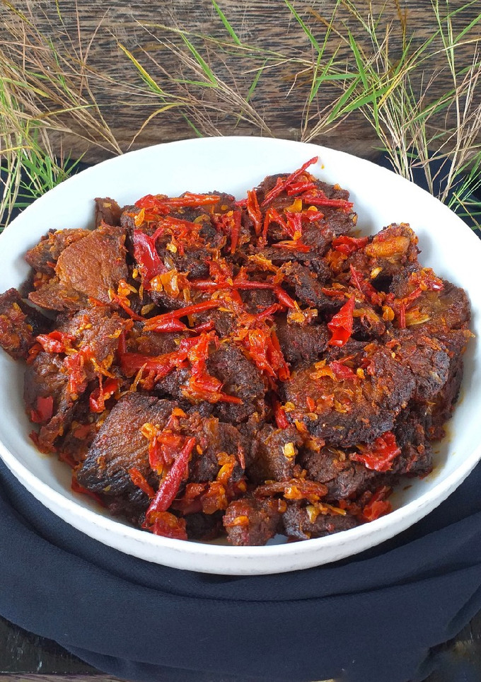 Foto resep Dendeng Badaruak (balado kering)