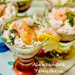 A picture of Delicate shrimp cocktail.
