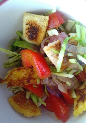 A picture of Crouton salad.