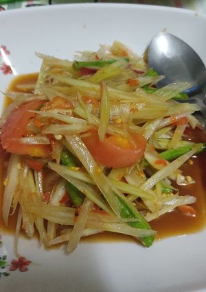 รูปของ ส้มตำไทยใส่น้ำปลาร้านัวๆ