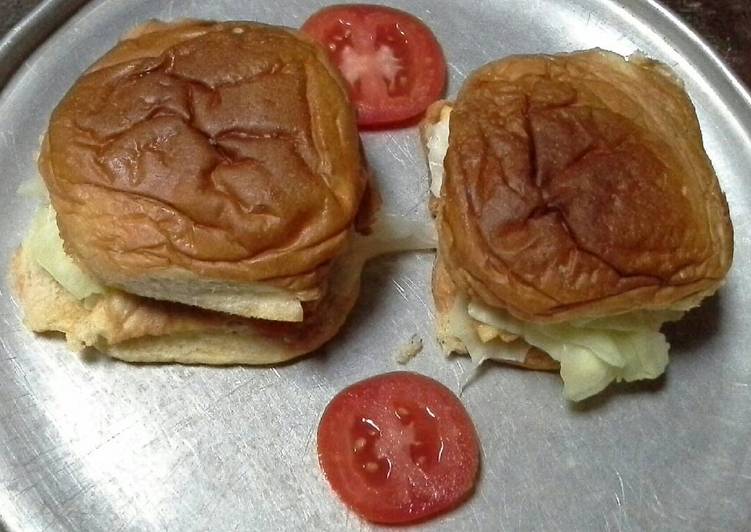 🍔Burger telor roti manis🍔