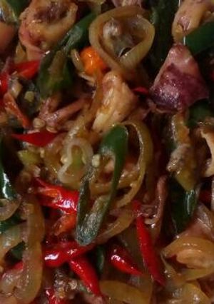 Foto resep Cumi Asin Pedas
