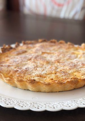 Una foto de Tarta haragana de manzanas