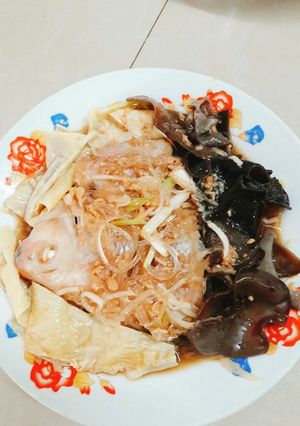 Hình của món Cá chưng tương.