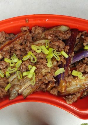 Foto resep Eggplant with minced pork