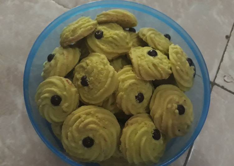 Kue sagu keju pandan