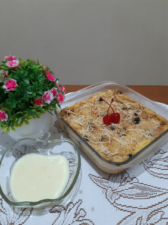 Foto resep Puding roti panggang
