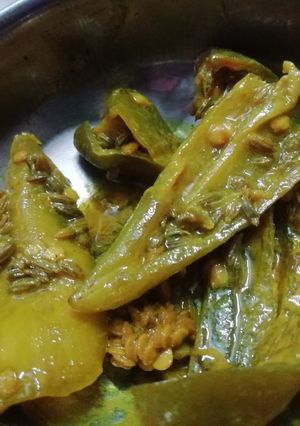 A picture of Green chilli Pickle.