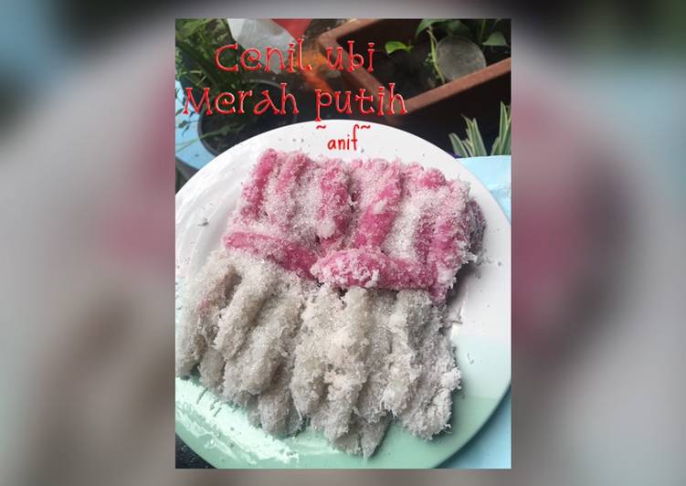 Bagaimana Membuat Cenil ubi manis “merah putih”🇲🇨🇲🇨 yang Lezat