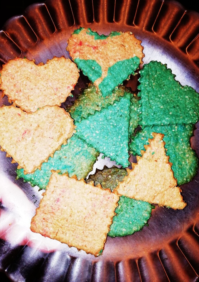 Una foto de Galletas de avena y crema de cacahuete con un toque de color 🥜