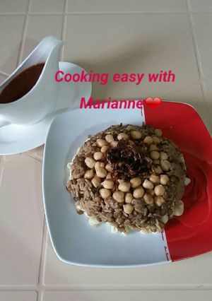 صورة لوصفة الكشري المصري