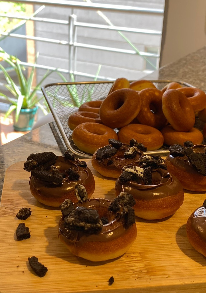Una foto de Mini Donitas de Nutella con Oreo