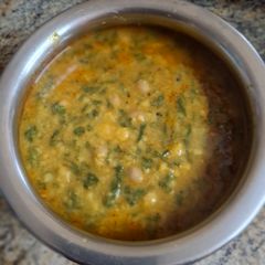 A picture of Palak dal bhaji.