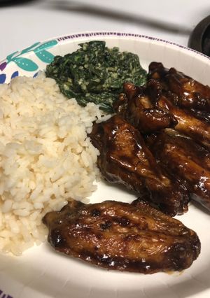 A picture of Teriyaki chicken wings (Air fried).