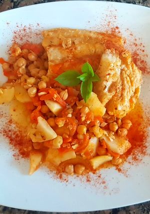 Una foto de Bacalao a la portuguesa