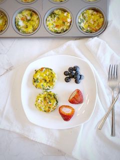 A picture of Baked egg muffins.