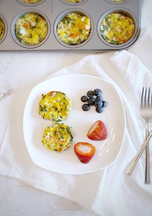 A picture of Baked egg muffins.