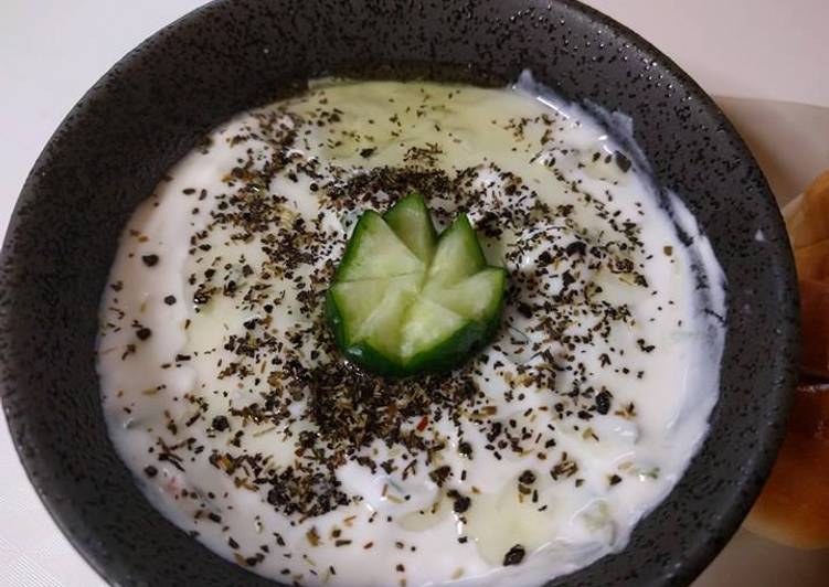 Recipe of Super Quick Yogurt cucumber salad