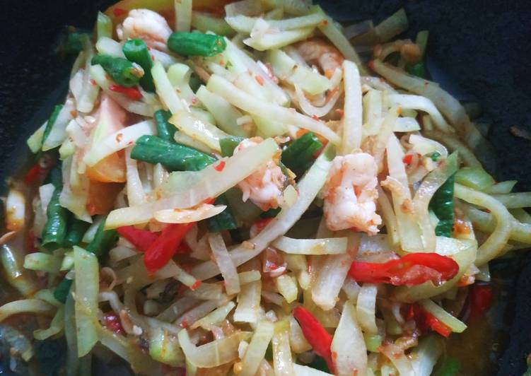 Resep Tumis Labu Siam Kacang, Lezat