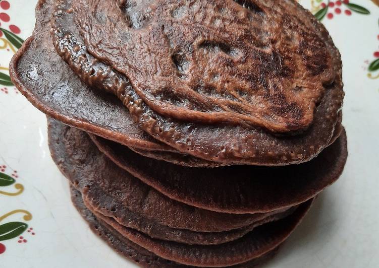 Simple Way to Prepare Perfect Fluffy Choco-Pancakes 🥞