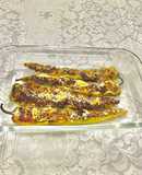 Ajíes rellenos con carne de soja