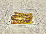 Ajíes rellenos con carne de soja