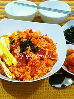 Foto resep Nasi Goreng Kimchi (Bokkumbap)