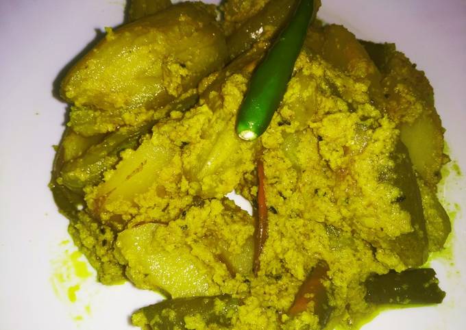 Pointed groud with coconut and mustard paste recipe main photo