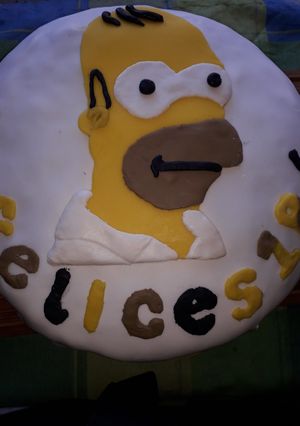 Una foto de Torta cumpleaños