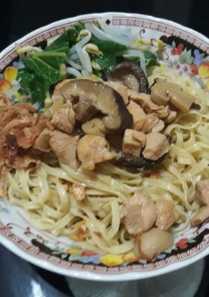 Foto resep Mie ayam jamur