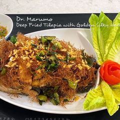 Deep Fried Tilapia with Golden Silky Herbs A picture of Deep Fried Tilapia with Golden Silky Herbs.
