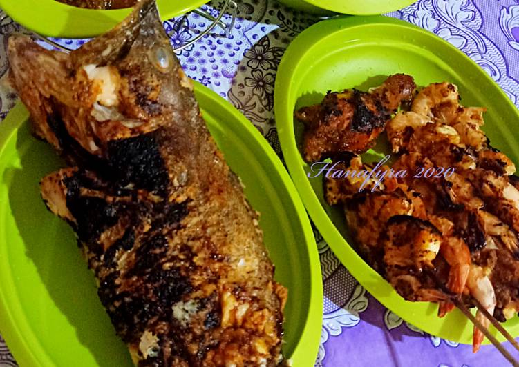 Siap Saji Kerapu bakar pedas Ala Restoran