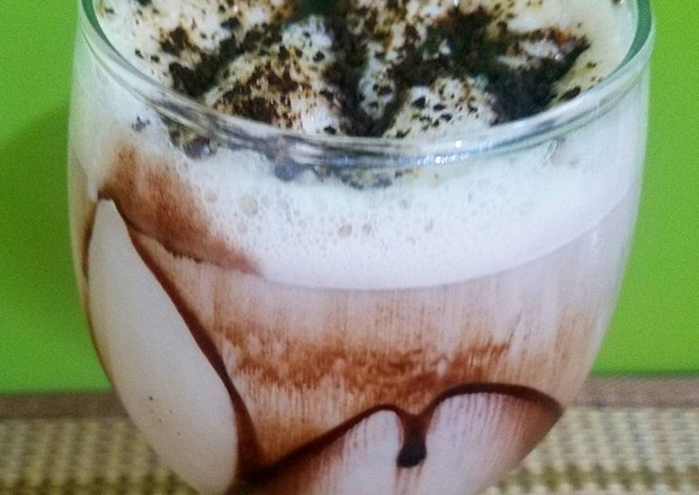 Coconut cream cold coffee