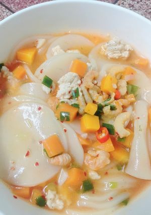 Hình của món Soup bánh phồng tôm.