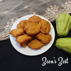 Chayote or Chow Chow Fritters A picture of Chayote or Chow Chow Fritters.