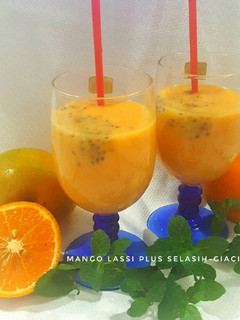 Foto resep Mango Lassi plus selasih #pr_jus/smoothie