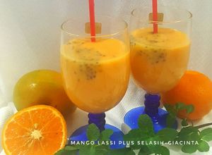 Foto resep Mango Lassi plus selasih #pr_jus/smoothie