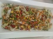 A picture of pomegranate and corn salad