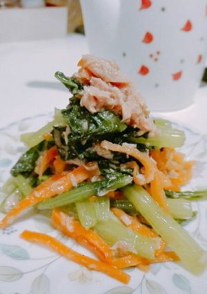 Foto resep Salad Sawi & Tuna ala Namul Korea