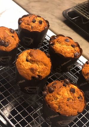 Foto resep Banana choco chip muffin