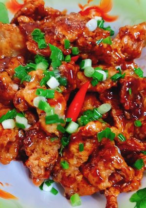 Hình của món Thịt ba chỉ chiên giòn.