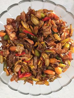 Foto resep Oseng Kulit Melinjo dan Teri