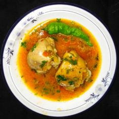 A picture of Villege style chicken shorba.