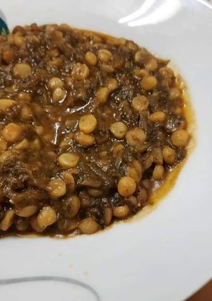 A picture of Palak chanay ki daal.