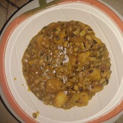 Beans and potato pottage A picture of Beans and potato pottage.