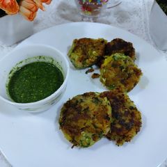 A picture of Chatpaty Sweet potato cutlets.