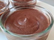 A picture of chocolate mousse egg whites