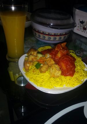 A picture of Turmeric noodles😊.