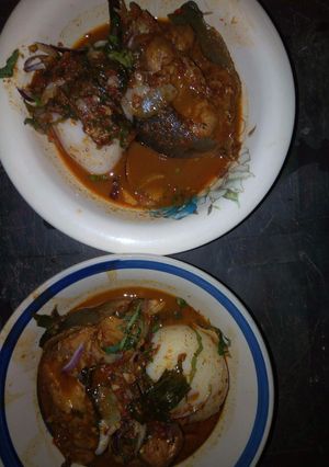 A picture of Catfish pepper soup.