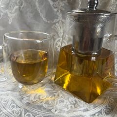 A picture of Mango 🥭 moringa tea.